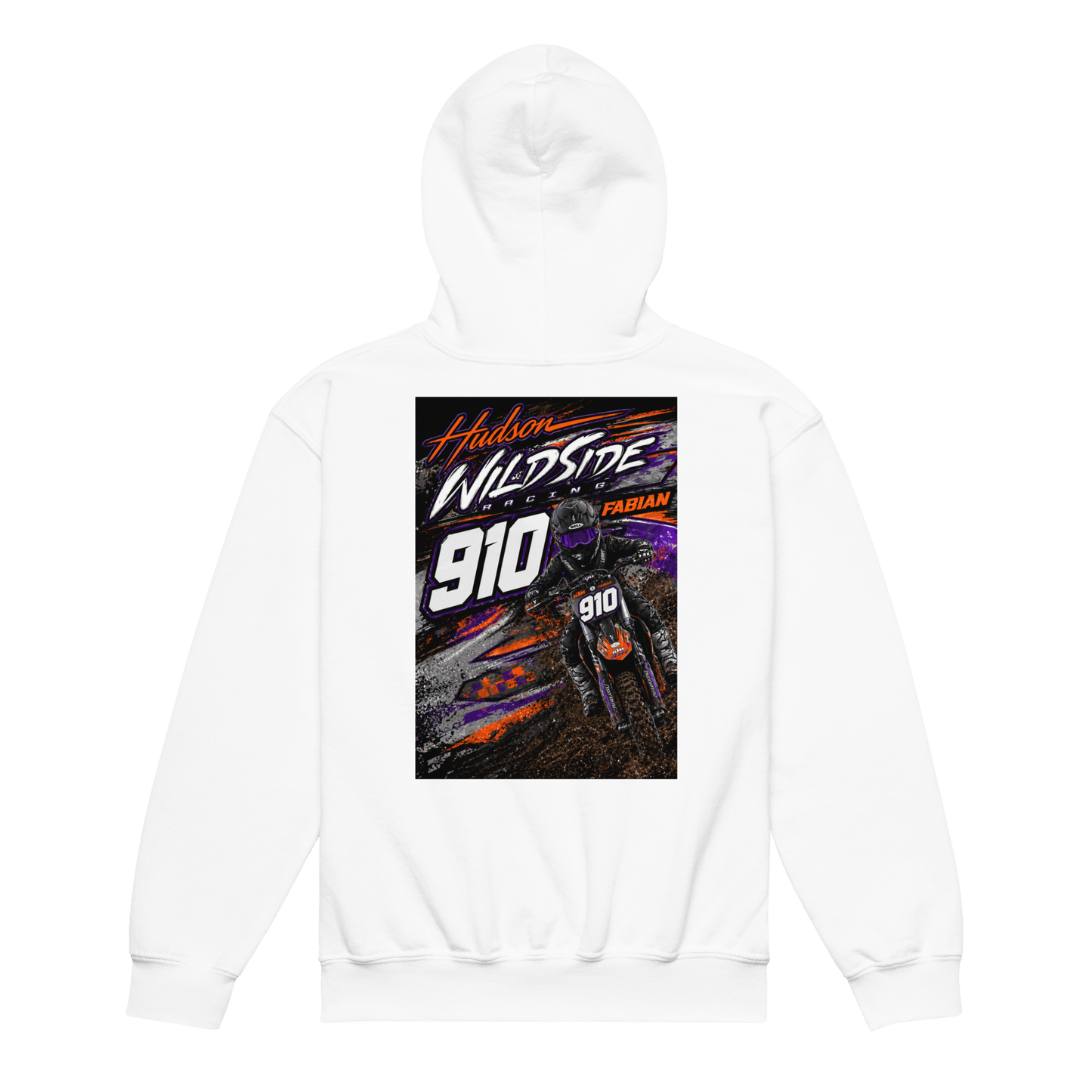 910 Wildside Youth Hoodie White - Kirik Motorsports
