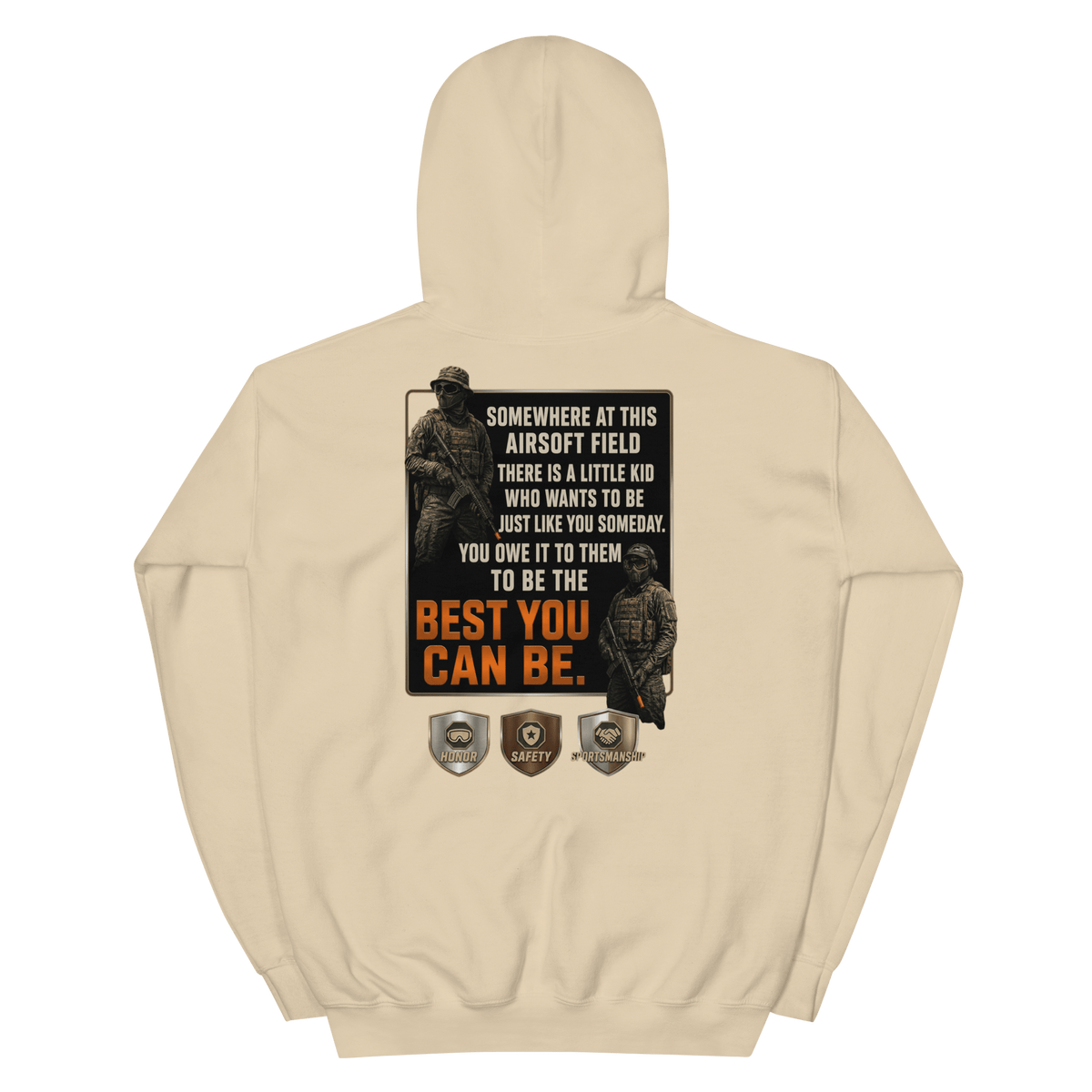 BD Hoodie 2 Sand - Kirik Motorsports
