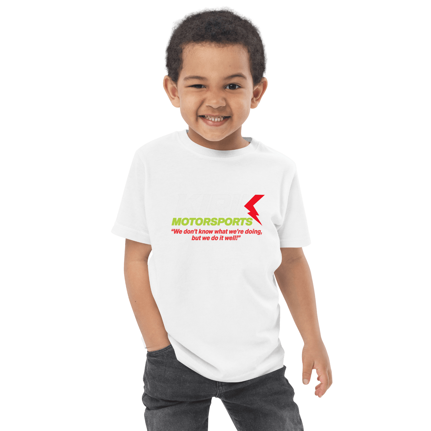 Kirik Toddler jersey t-shirt White - Kirik Motorsports