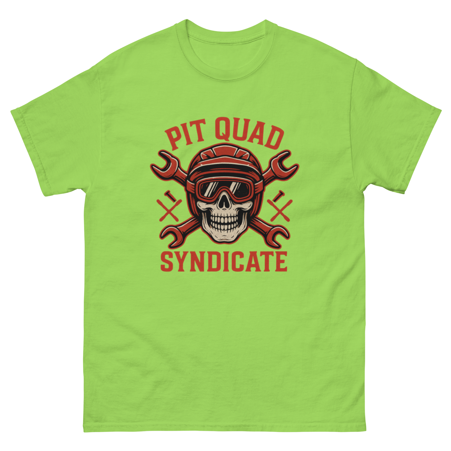 Pit Quad Syndicate tee Lime - Kirik Motorsports