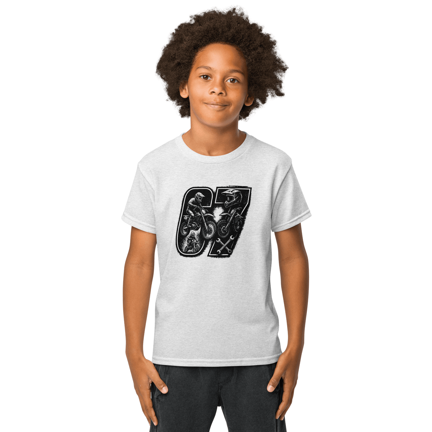 SixSeven youth t-shirt Ash - Kirik Motorsports