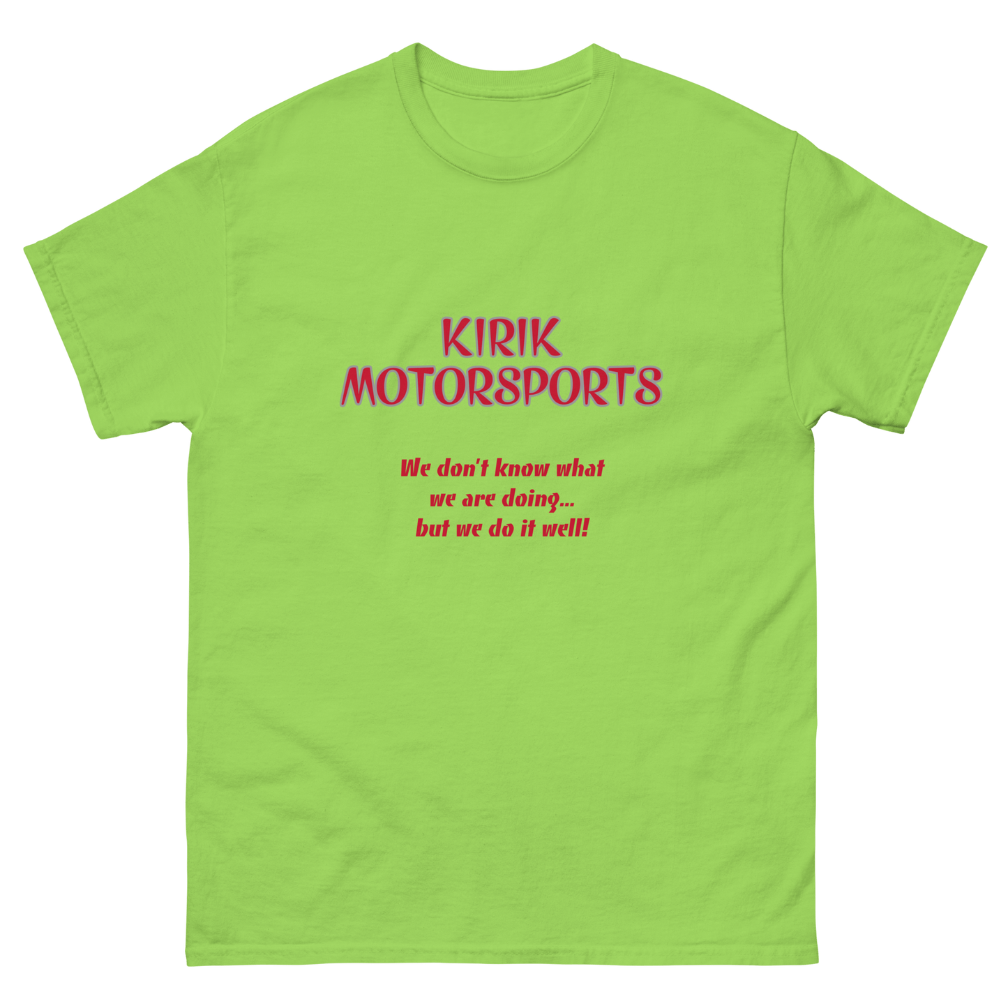 Unisex KMS tee Lime - Kirik Motorsports
