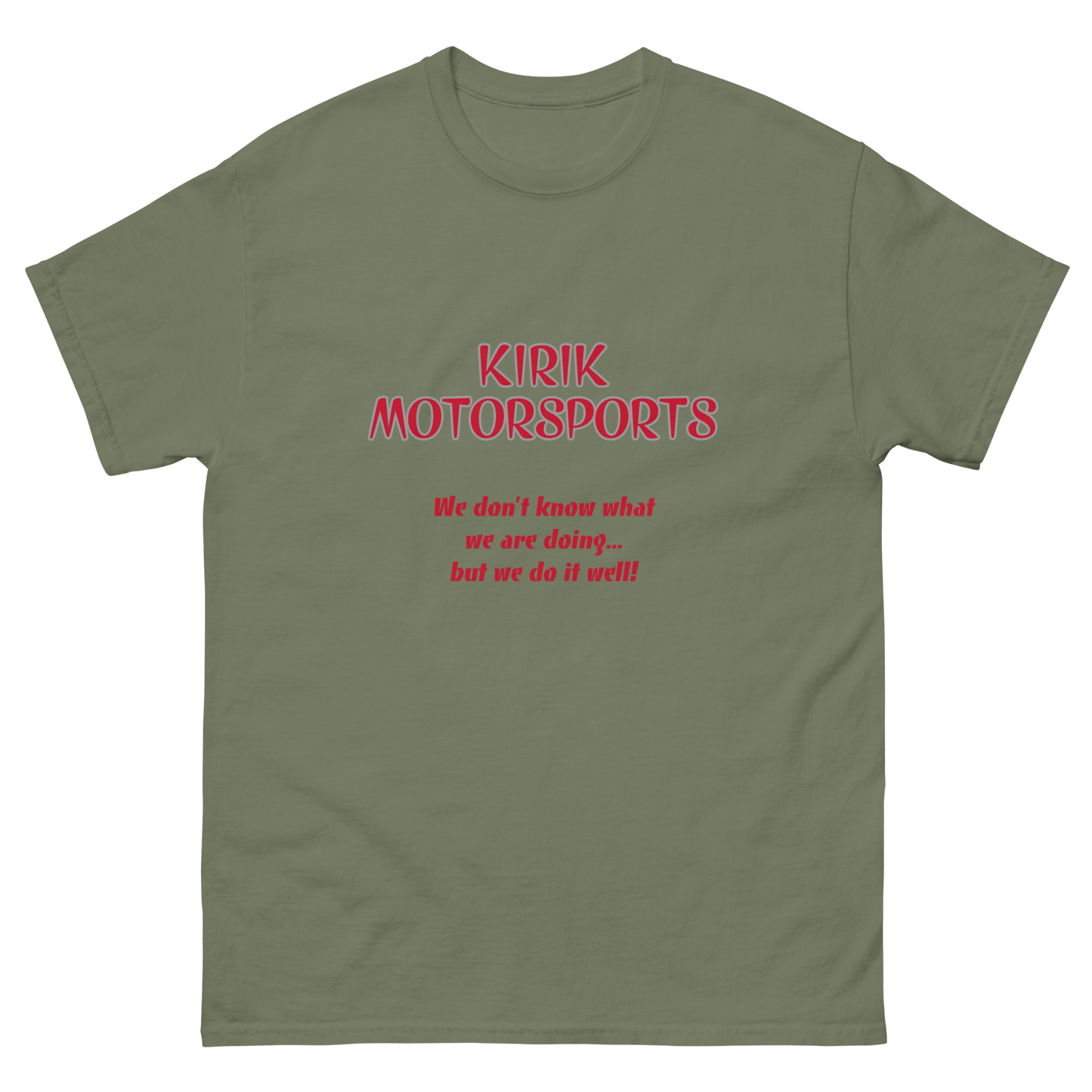 Unisex KMS tee Military Green - Kirik Motorsports