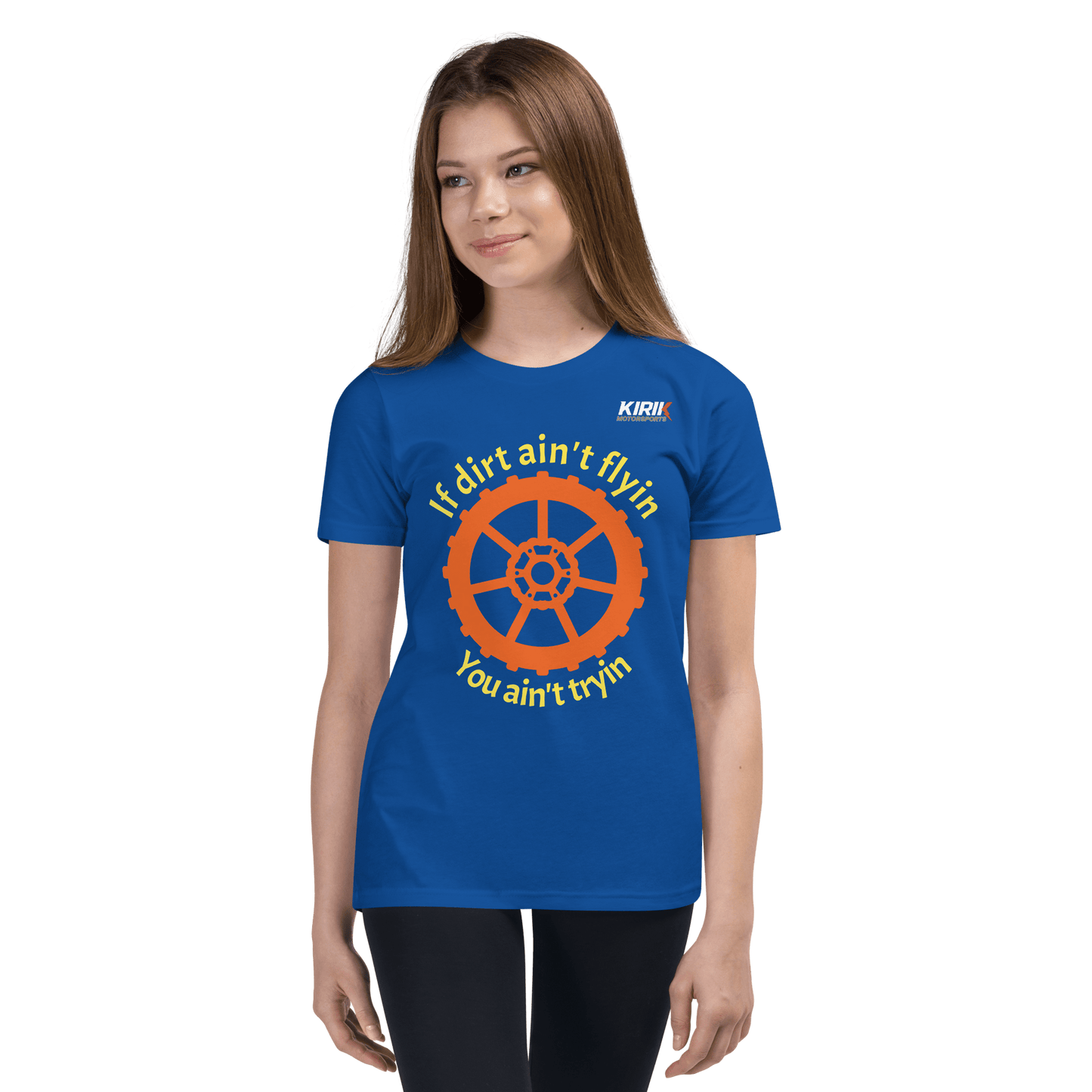 Unisex Youth Dirt T-Shirt True Royal - Kirik Motorsports