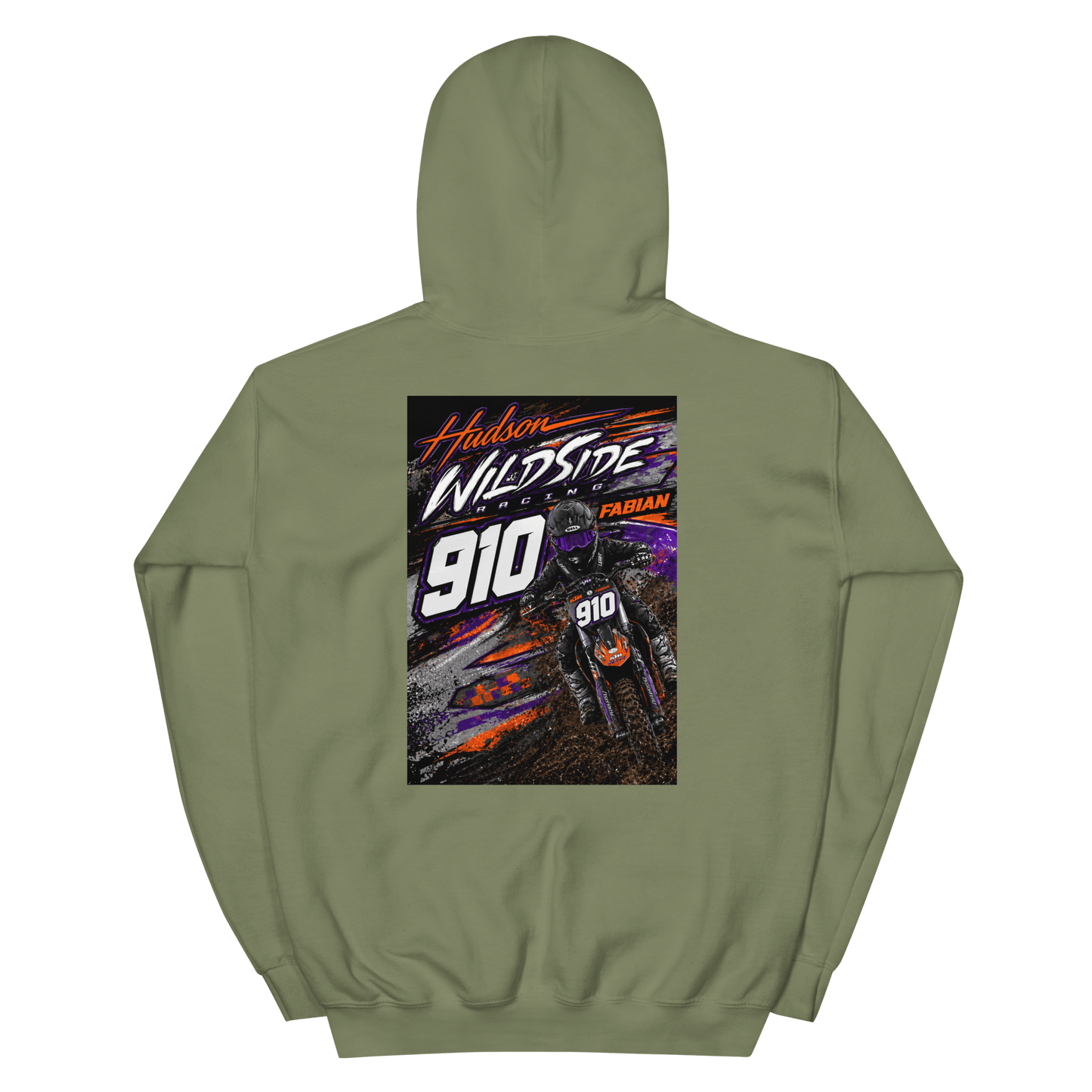 910 Wildside Hoodie Military Green - Kirik Motorsports