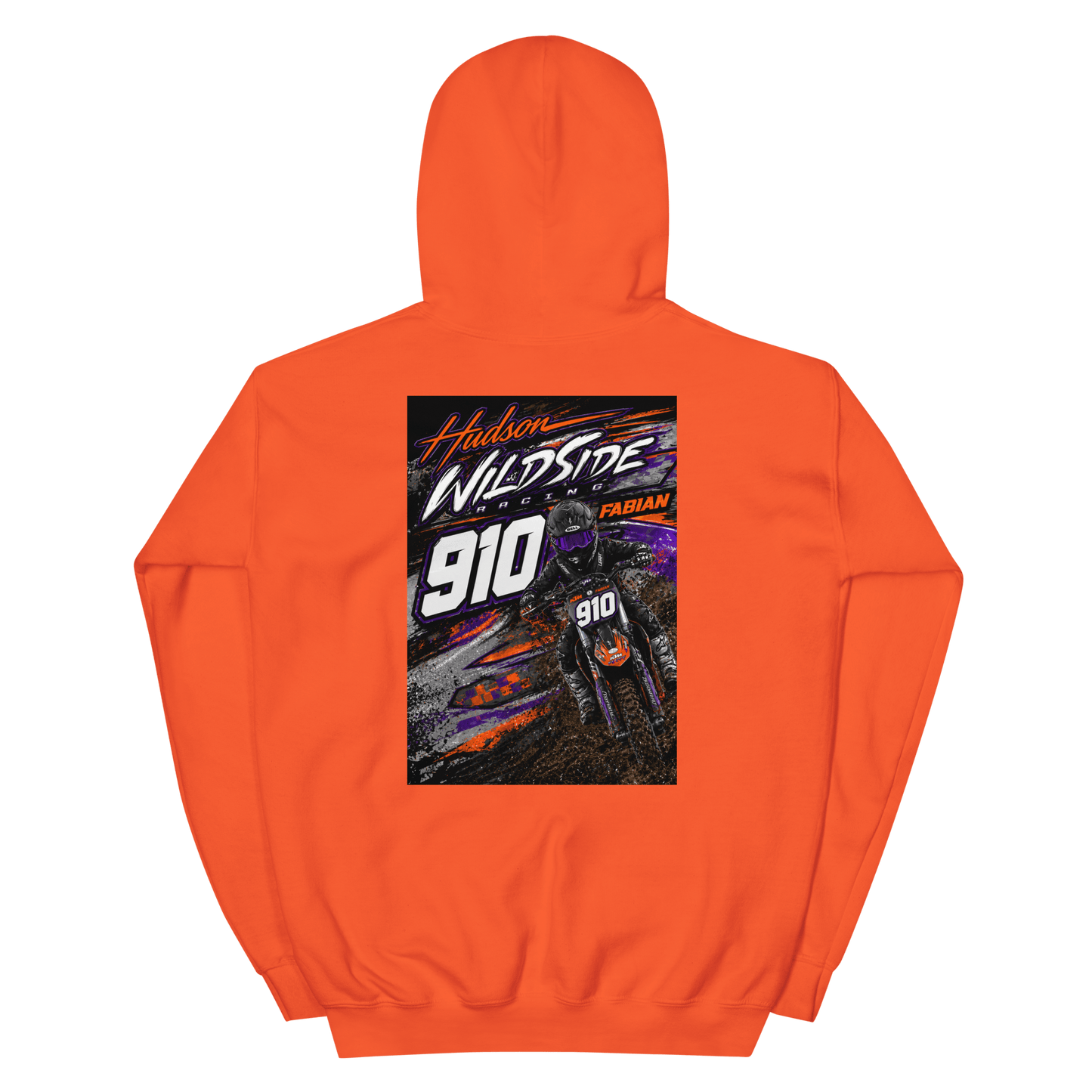 910 Wildside Hoodie Orange - Kirik Motorsports