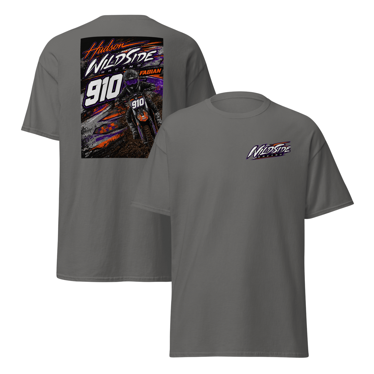 910 Wildside Racing T-Shirt Charcoal - Kirik Motorsports