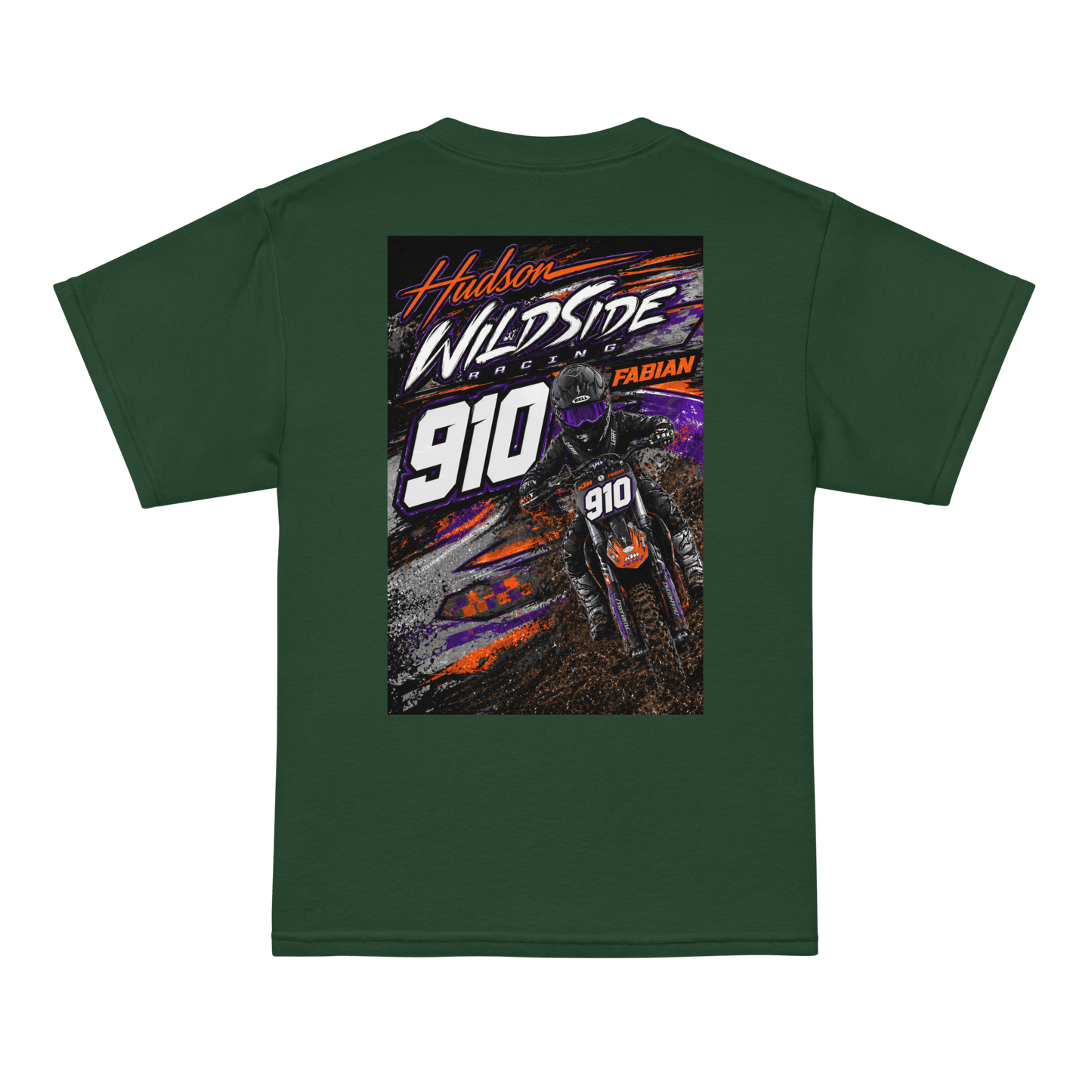 910 Wildside Racing Youth T-Shirt Forest Green - Kirik Motorsports
