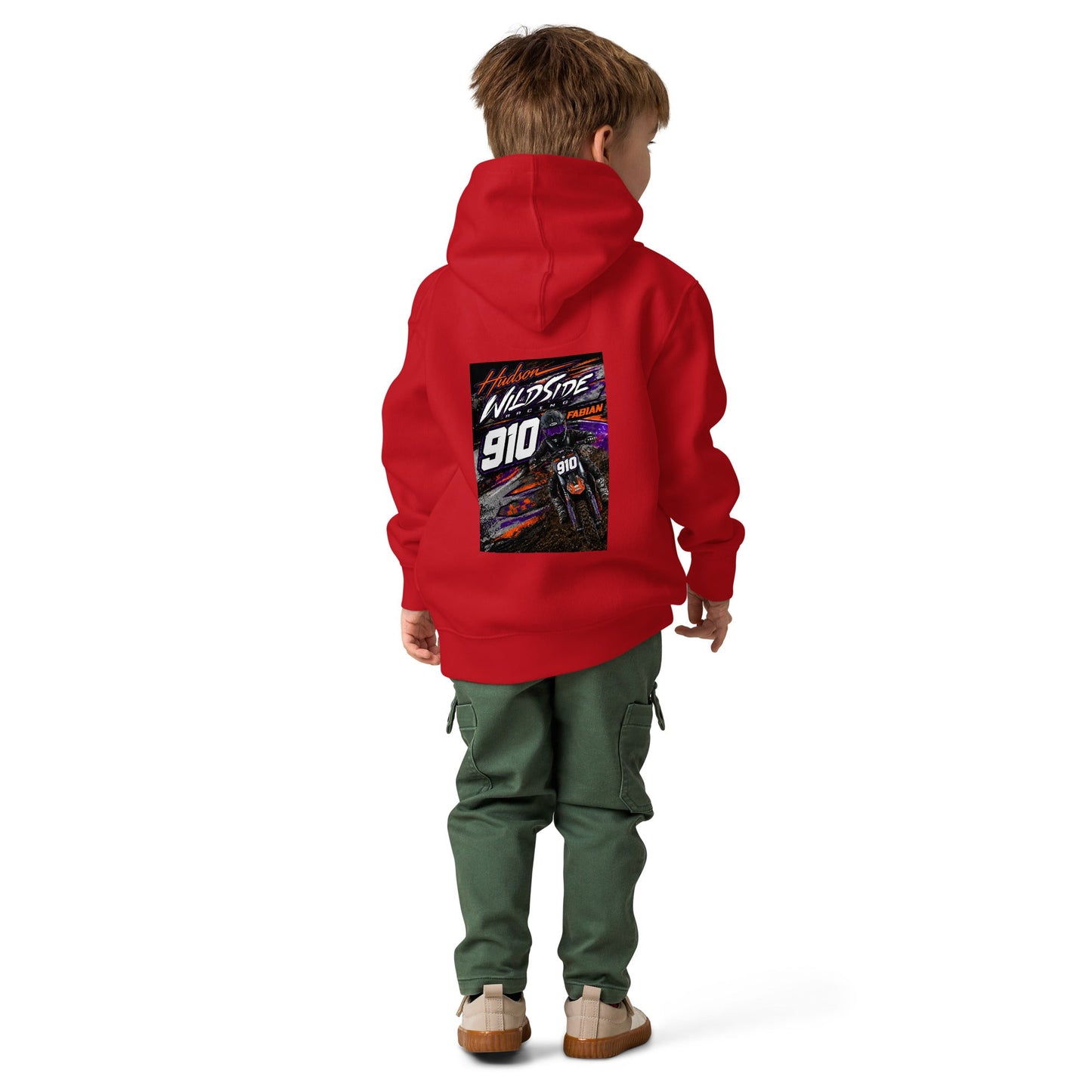 910 Wildside Toddler Hoodie Red - Kirik Motorsports