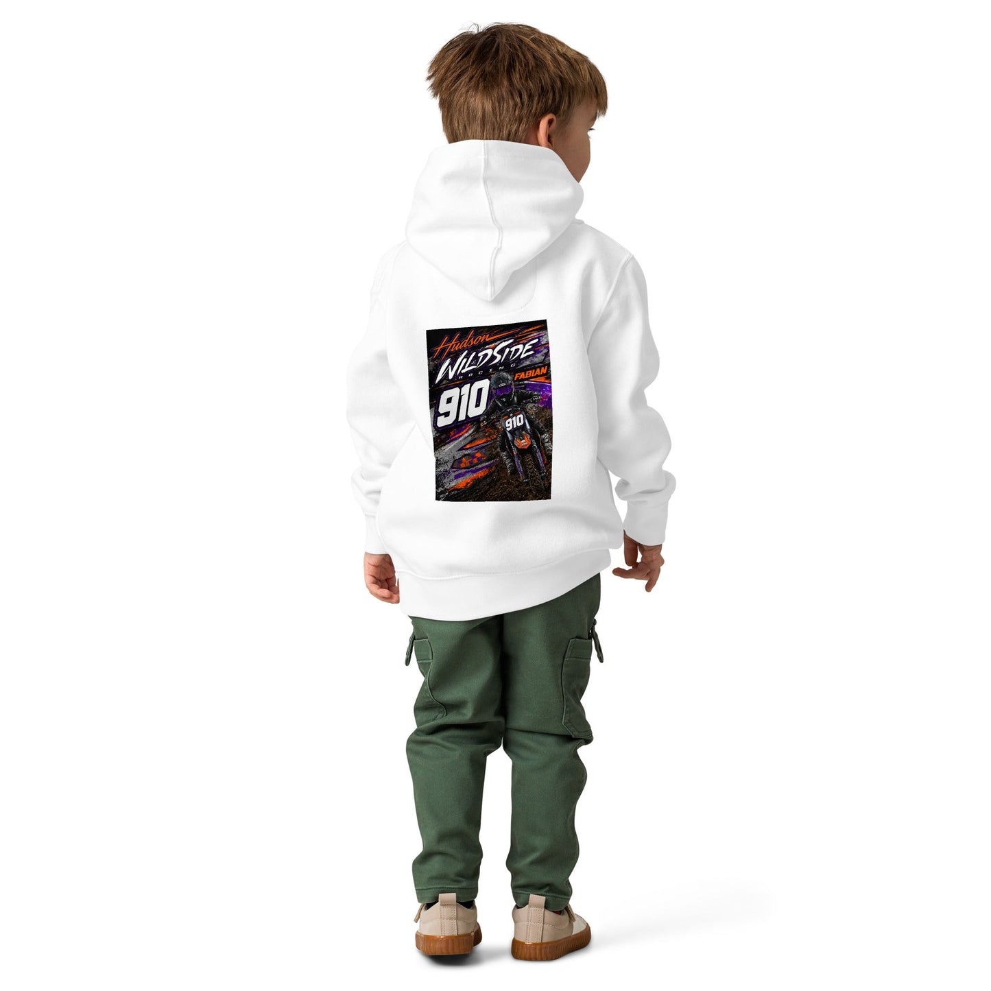 910 Wildside Toddler Hoodie White - Kirik Motorsports