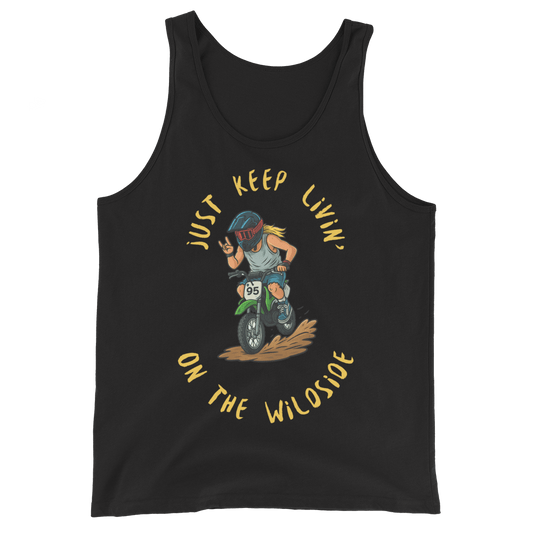 Adult wildside Tank Top Black - Kirik Motorsports