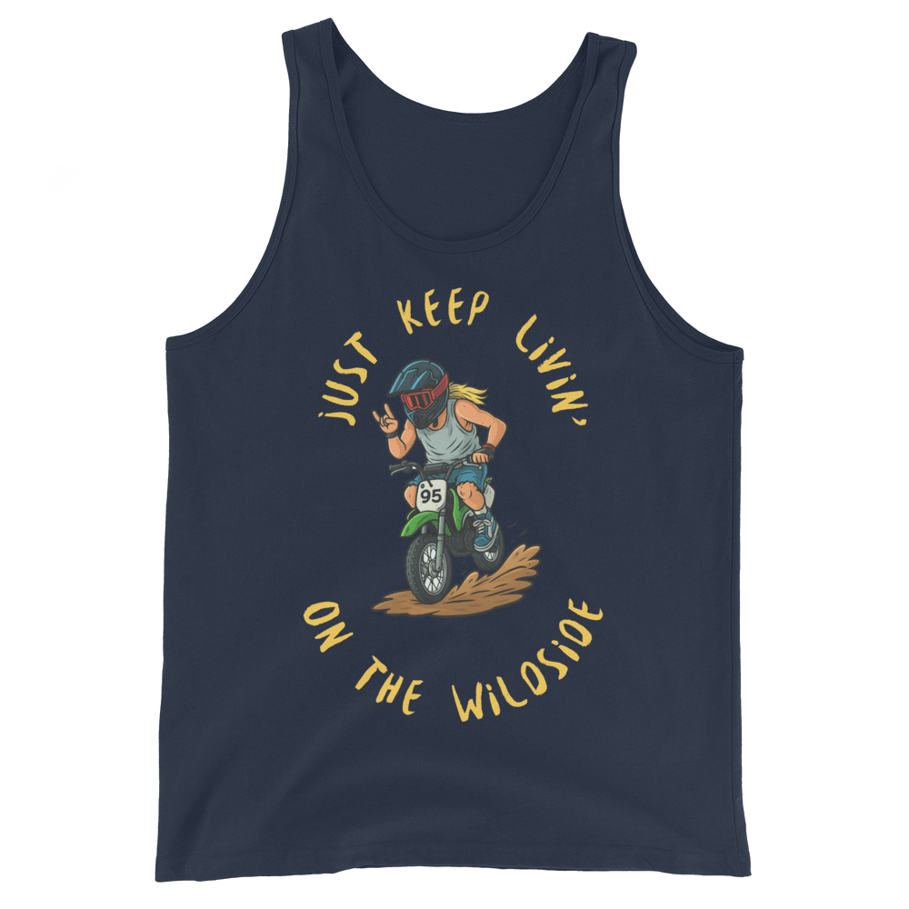 Adult wildside Tank Top Navy - Kirik Motorsports
