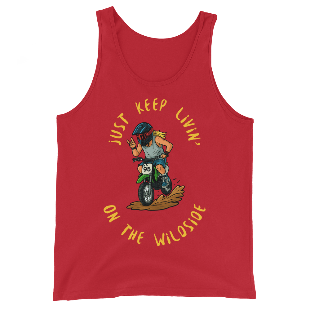 Adult wildside Tank Top Red - Kirik Motorsports