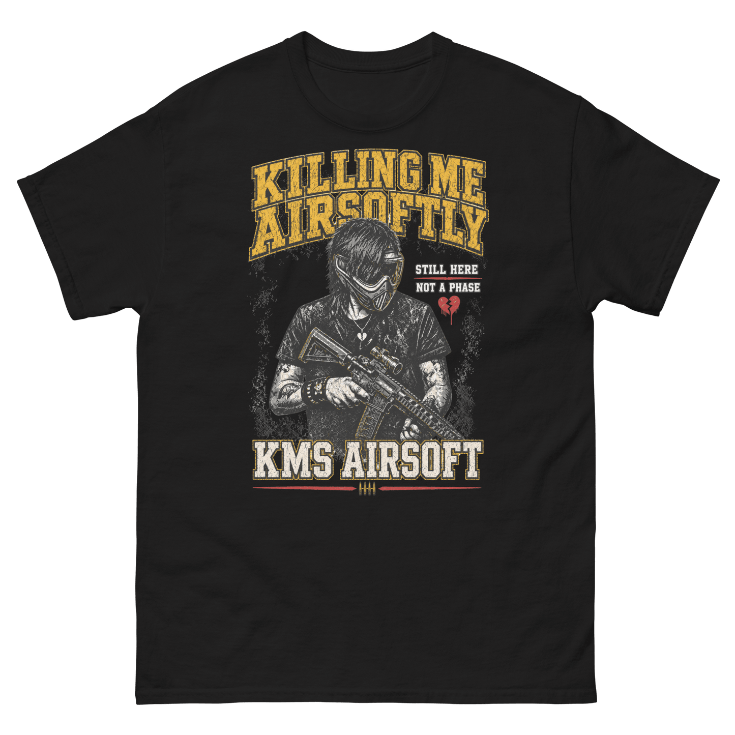 Airsoftly classic tee Black - Kirik Motorsports
