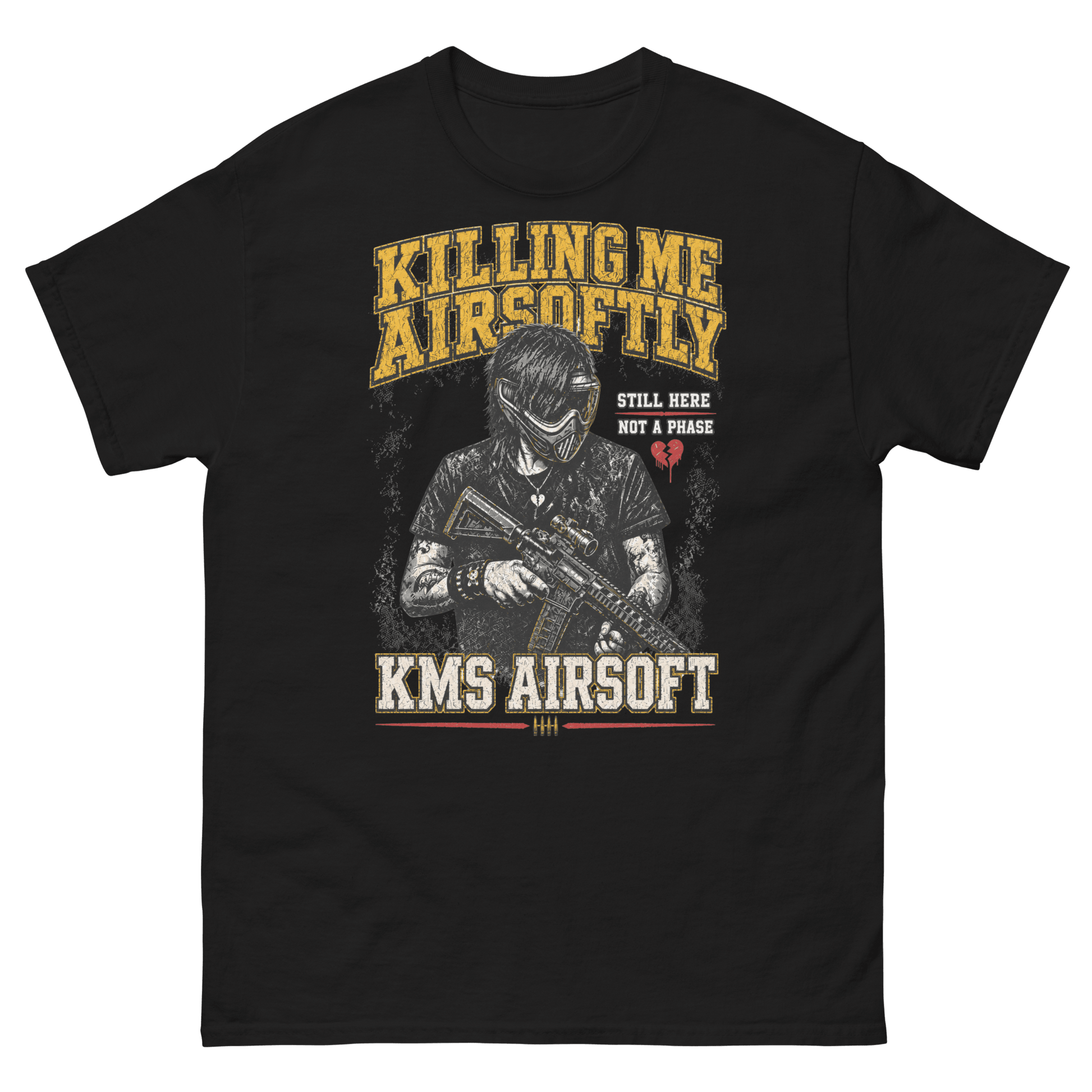 Airsoftly classic tee Black - Kirik Motorsports