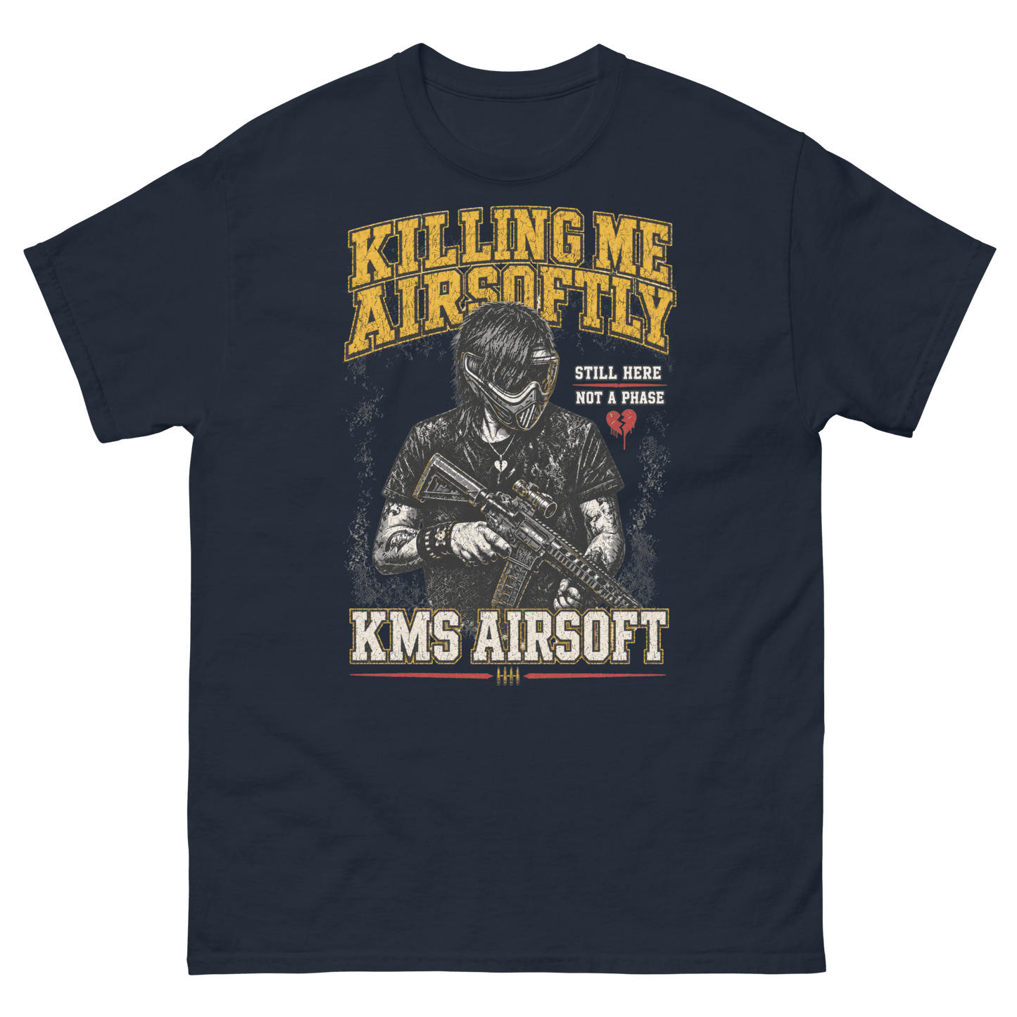 Airsoftly classic tee Navy - Kirik Motorsports