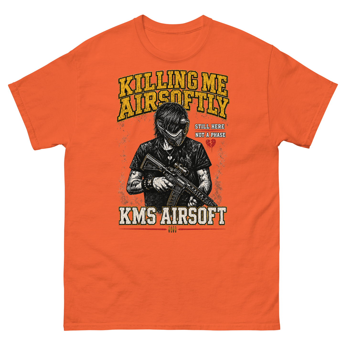 Airsoftly classic tee Orange - Kirik Motorsports