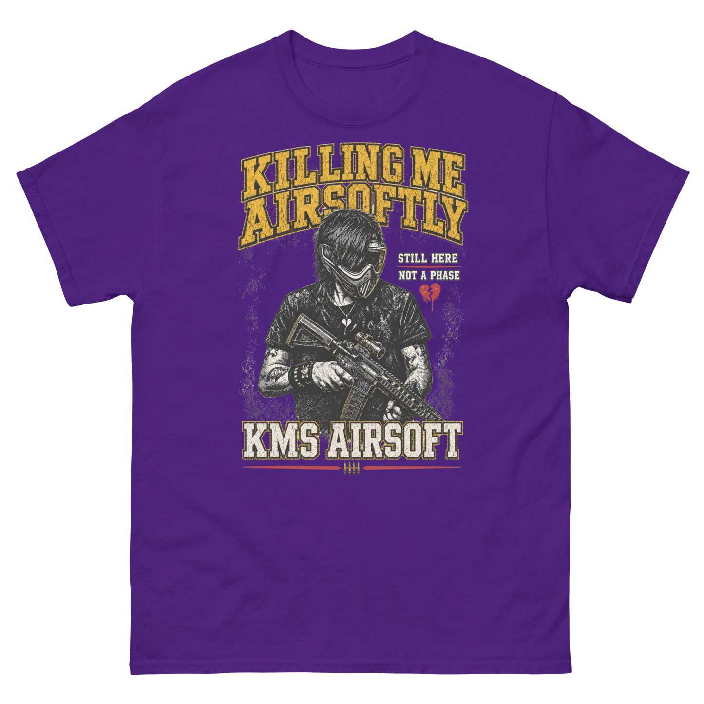Airsoftly classic tee Purple - Kirik Motorsports