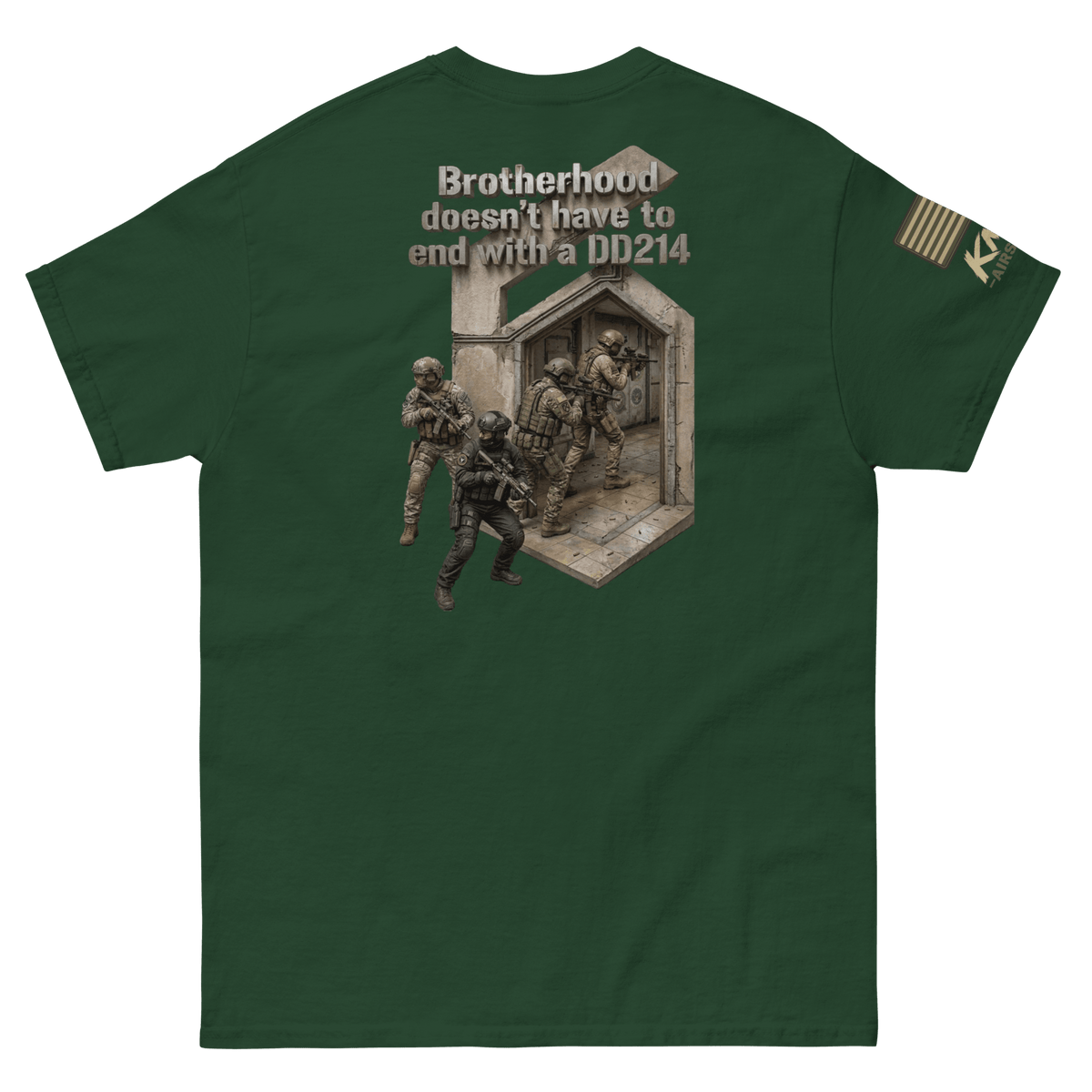 Battle Drill Tee 1 Forest Green - Kirik Motorsports