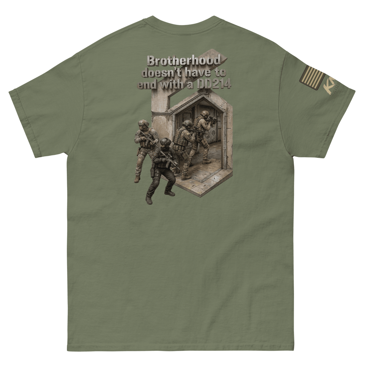 Battle Drill Tee 1 Military Green - Kirik Motorsports