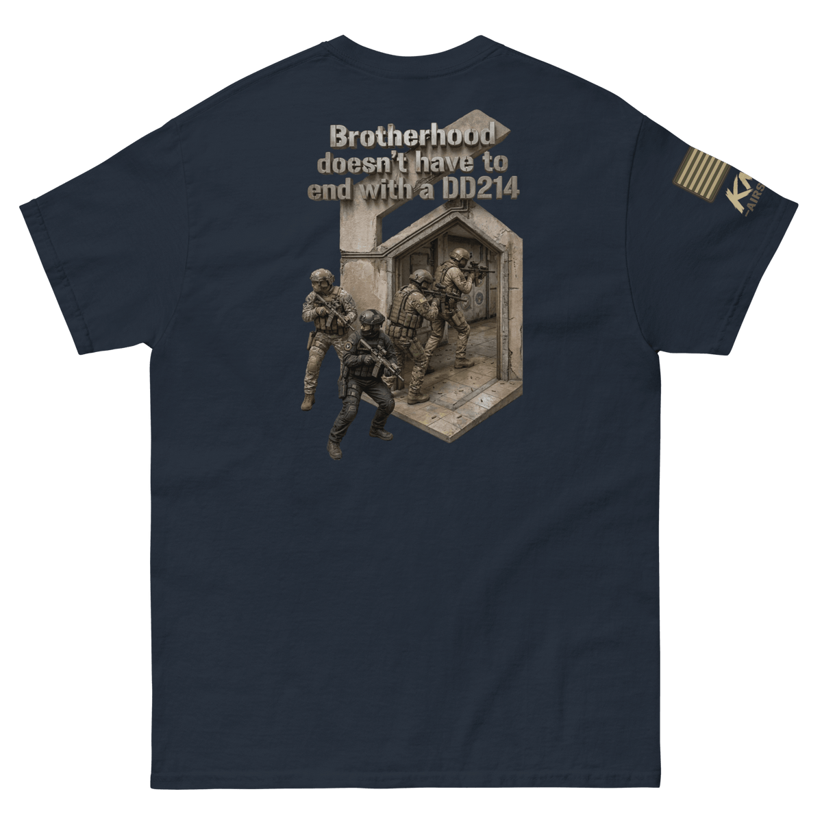 Battle Drill Tee 1 Navy - Kirik Motorsports