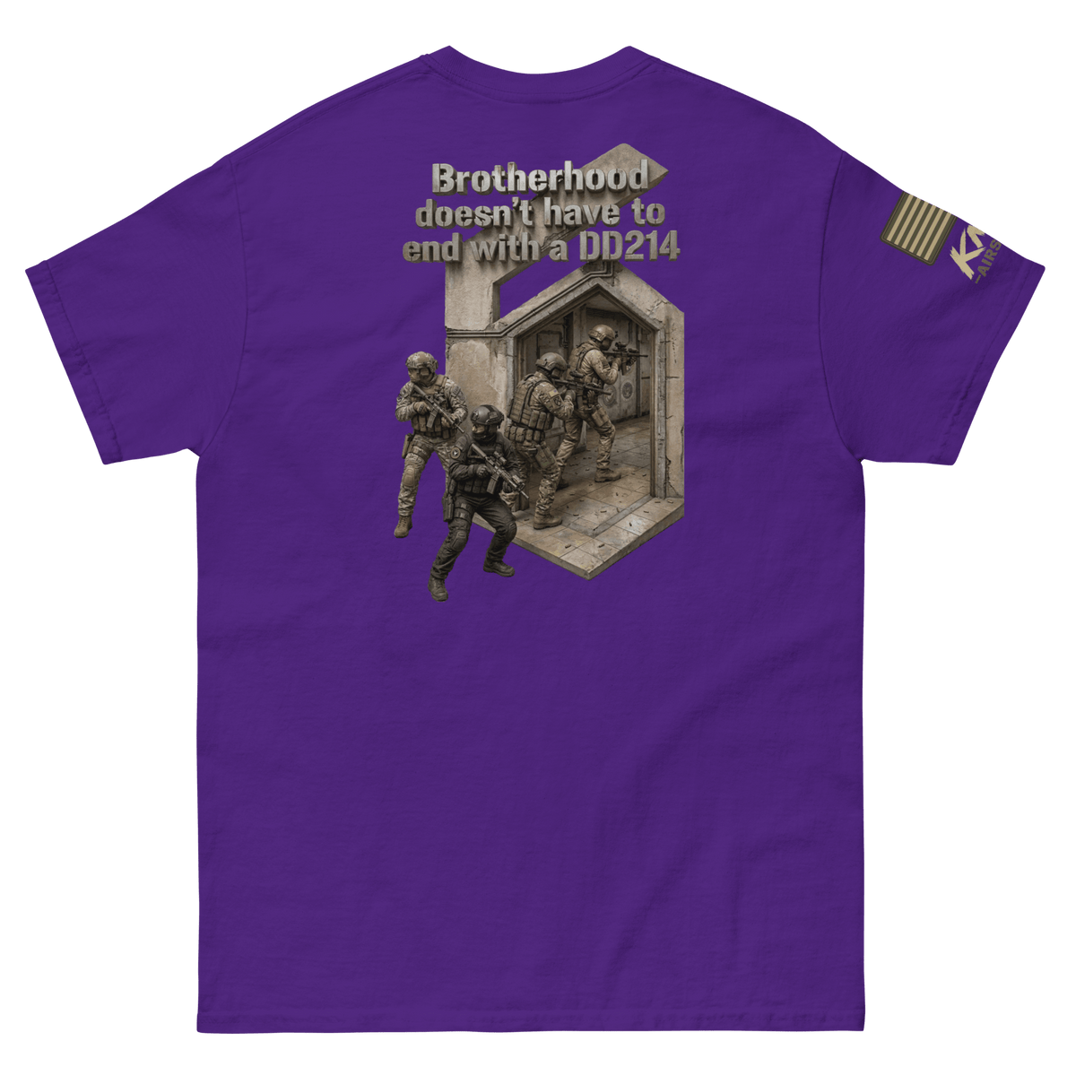 Battle Drill Tee 1 Purple - Kirik Motorsports