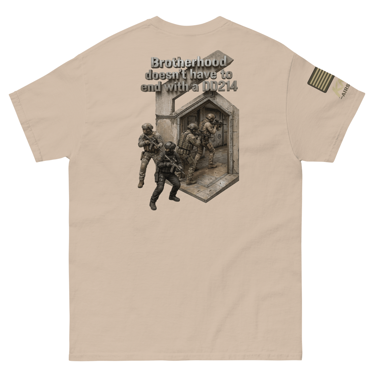 Battle Drill Tee 1 Sand - Kirik Motorsports