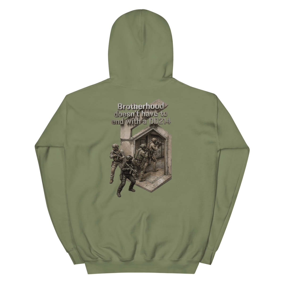 BD Hoodie 1 Military Green - Kirik Motorsports