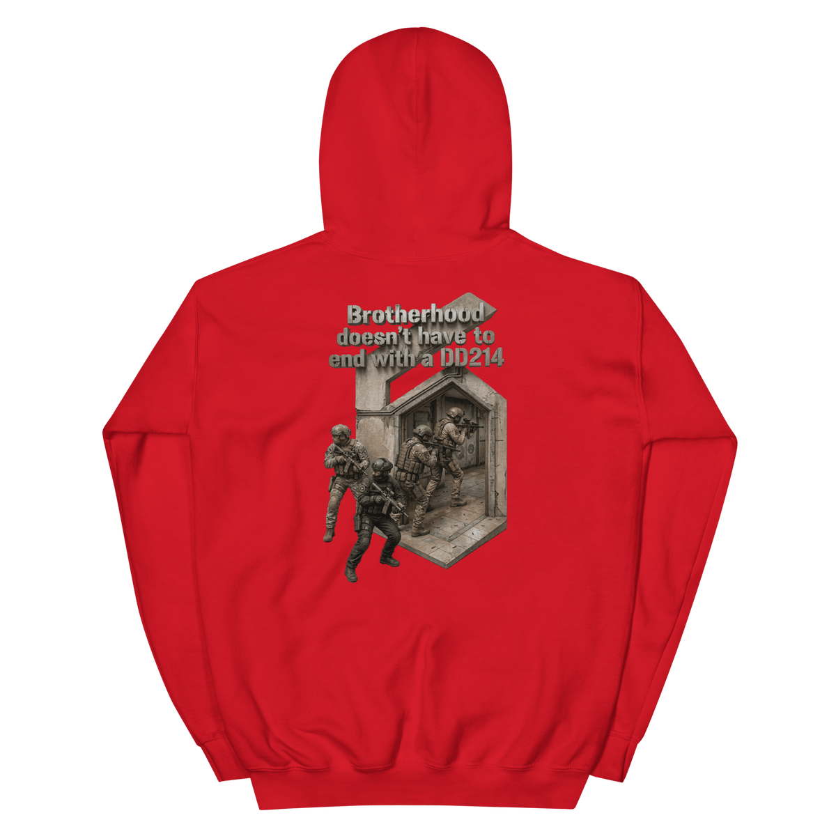 BD Hoodie 1 Red - Kirik Motorsports