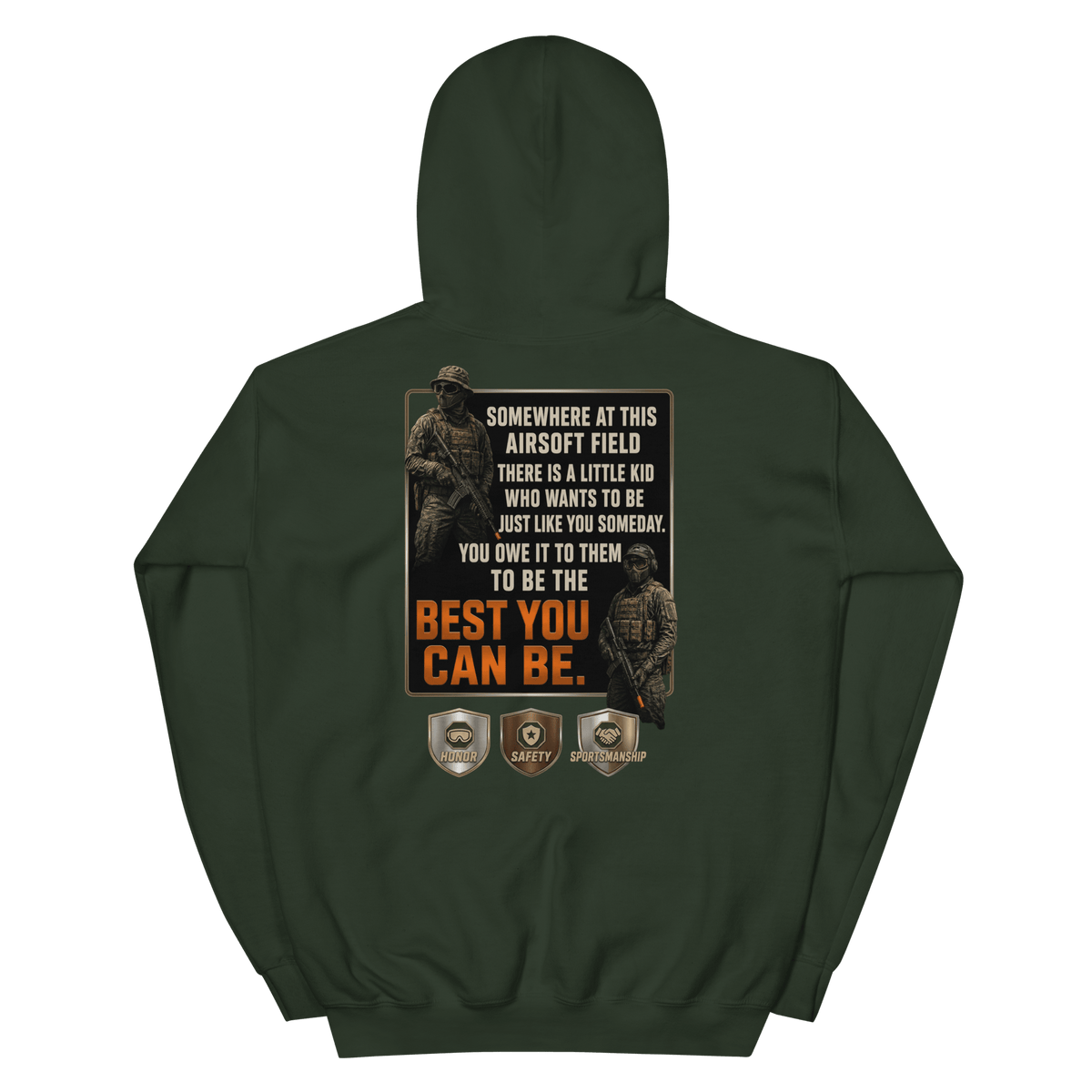 BD Hoodie 2 Forest Green - Kirik Motorsports