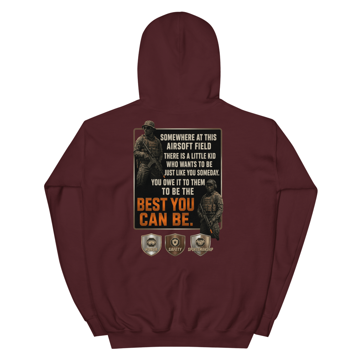 BD Hoodie 2 Maroon - Kirik Motorsports