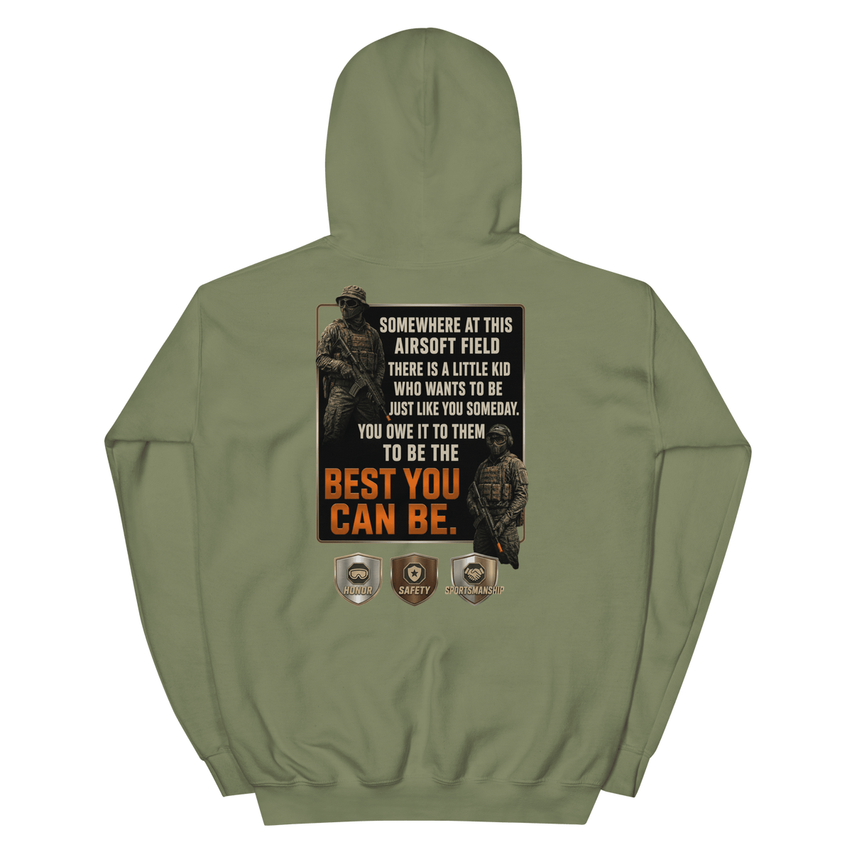 BD Hoodie 2 Military Green - Kirik Motorsports
