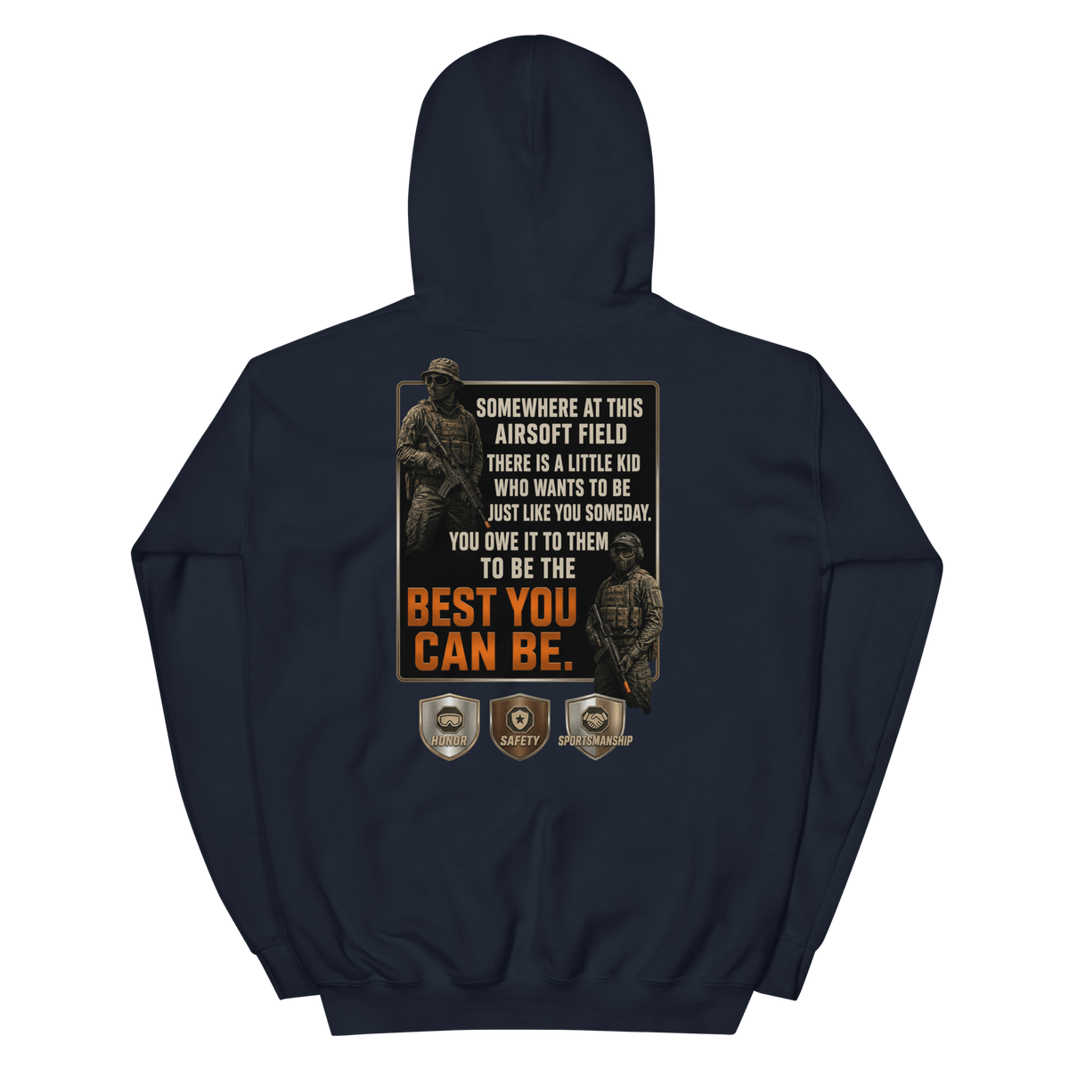 BD Hoodie 2 Navy - Kirik Motorsports