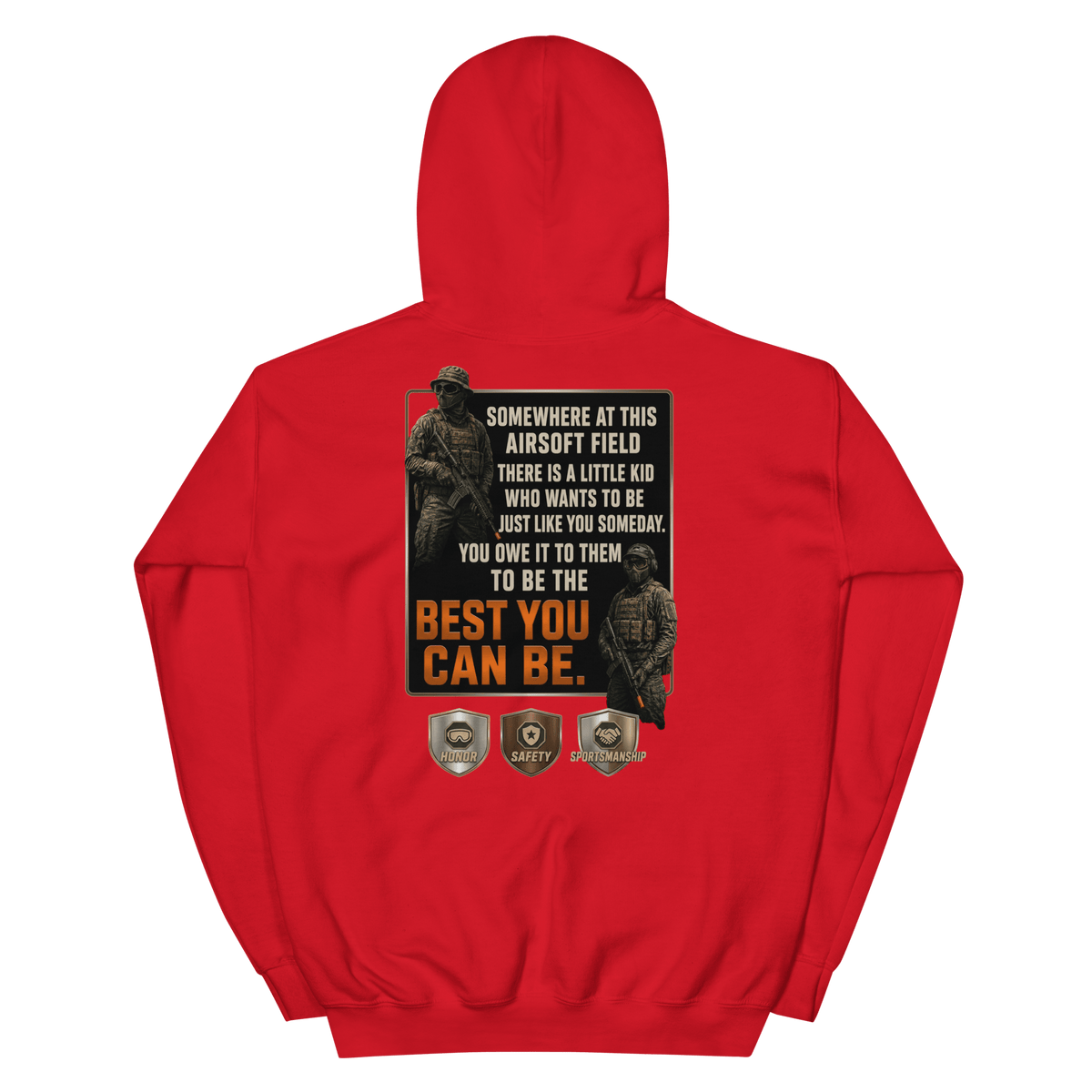 BD Hoodie 2 Red - Kirik Motorsports