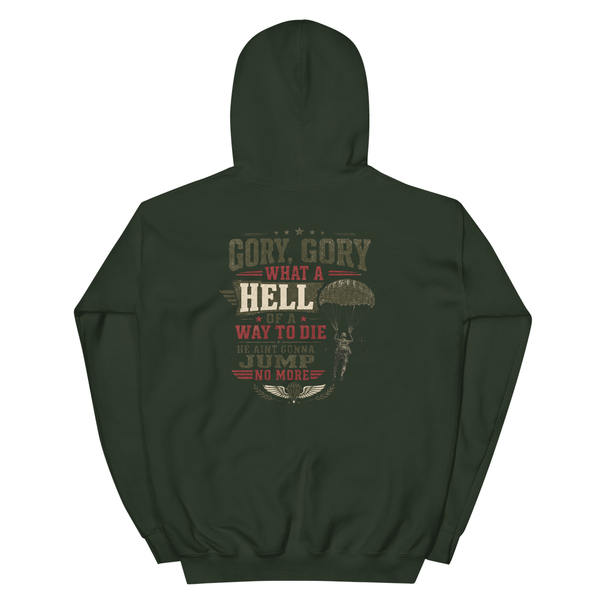 BD Hoodie 5 Forest Green - Kirik Motorsports