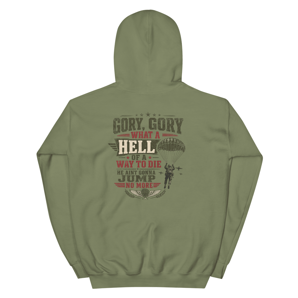 BD Hoodie 5 Military Green - Kirik Motorsports