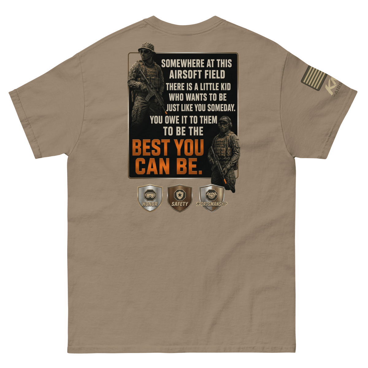 BD tee 2 Brown Savana - Kirik Motorsports