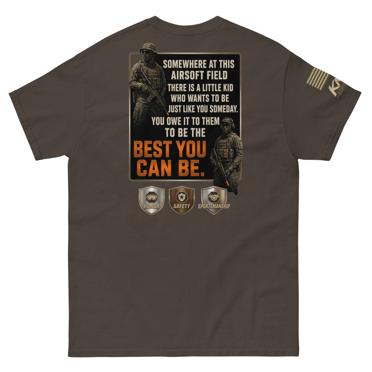 BD tee 2 Dark Chocolate - Kirik Motorsports