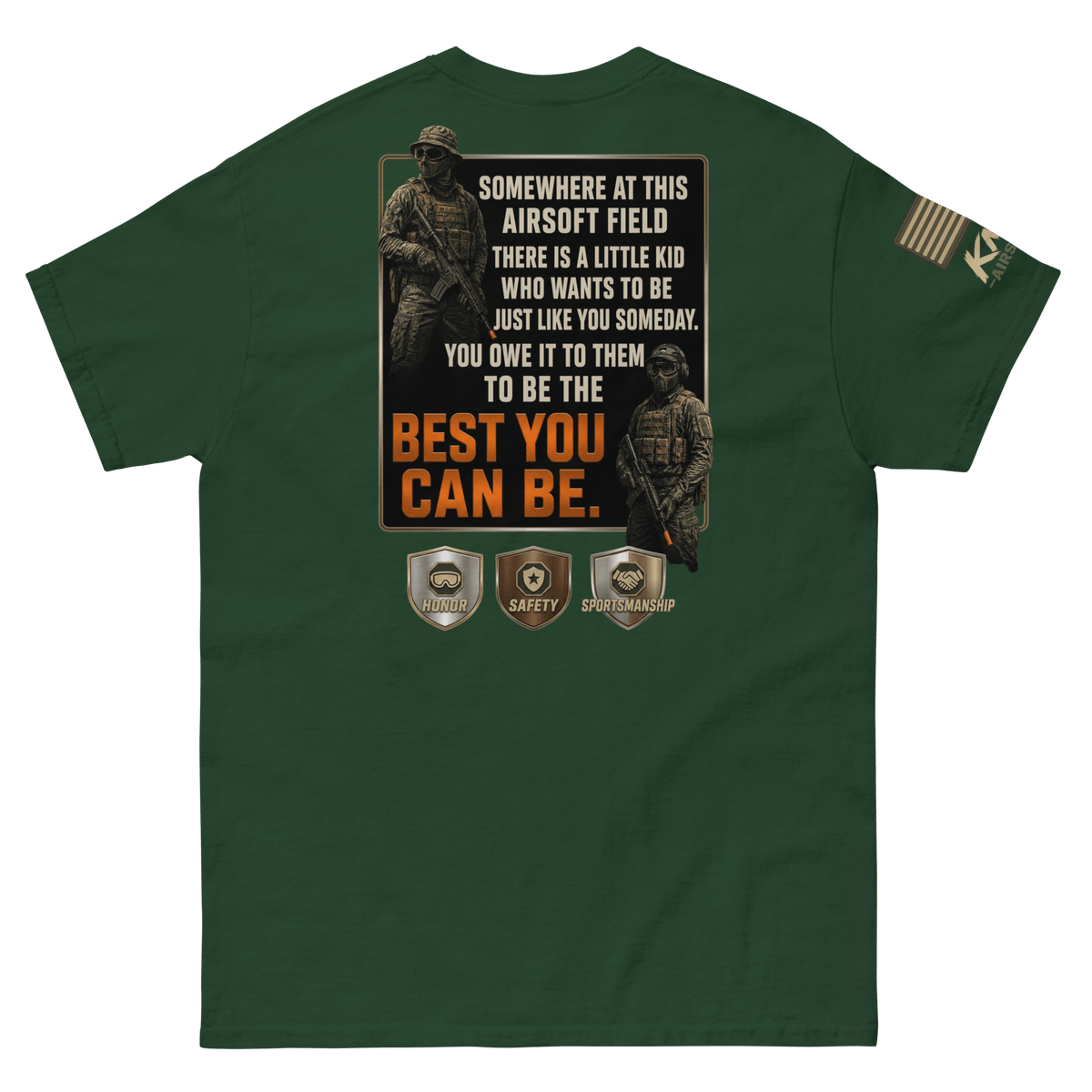 BD tee 2 Forest Green - Kirik Motorsports