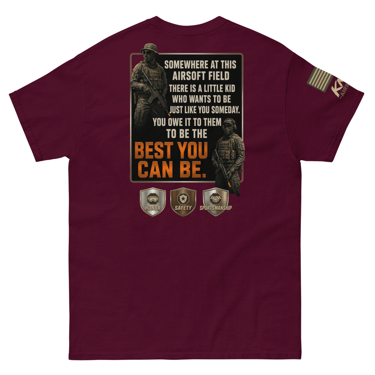 BD tee 2 Maroon - Kirik Motorsports