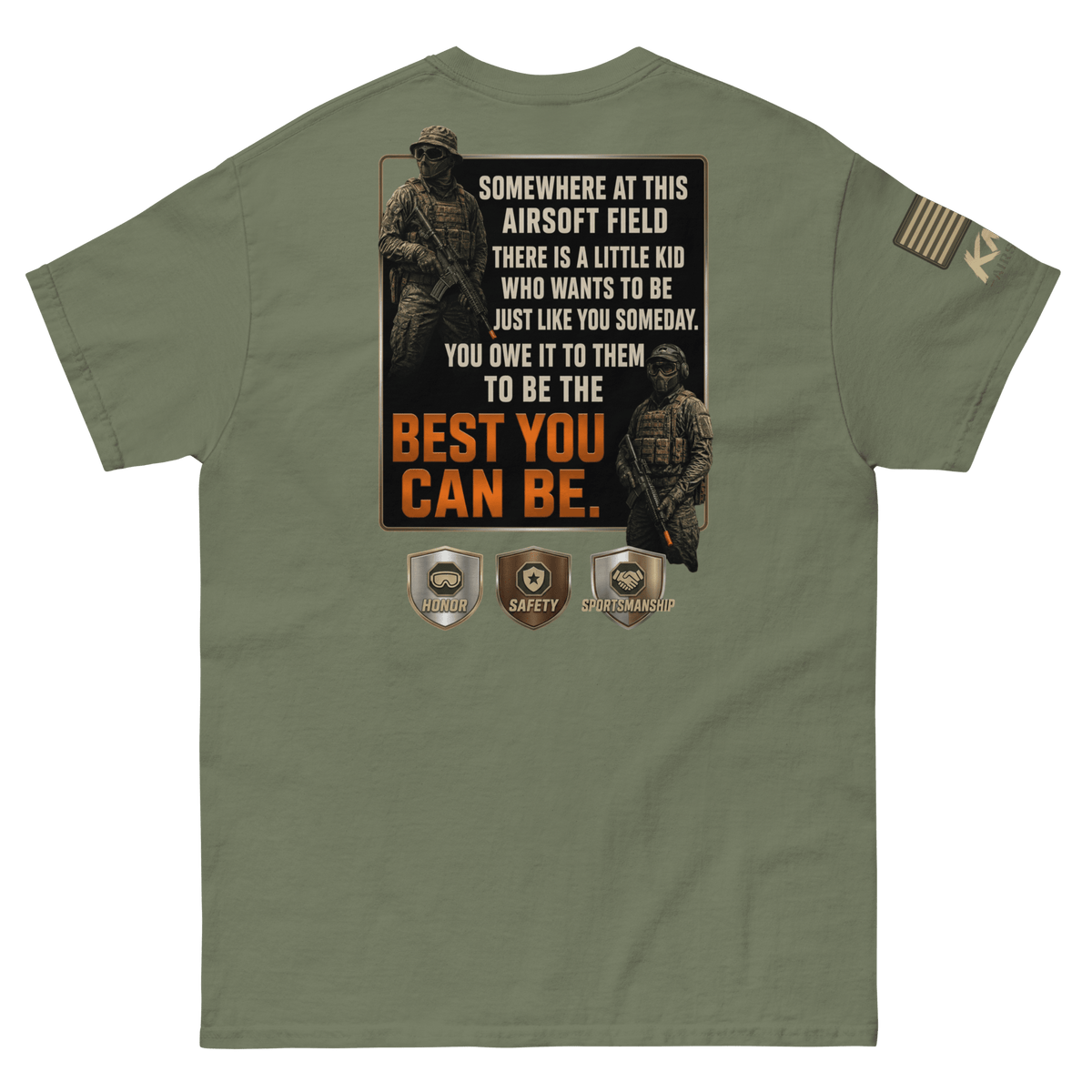 BD tee 2 Military Green - Kirik Motorsports