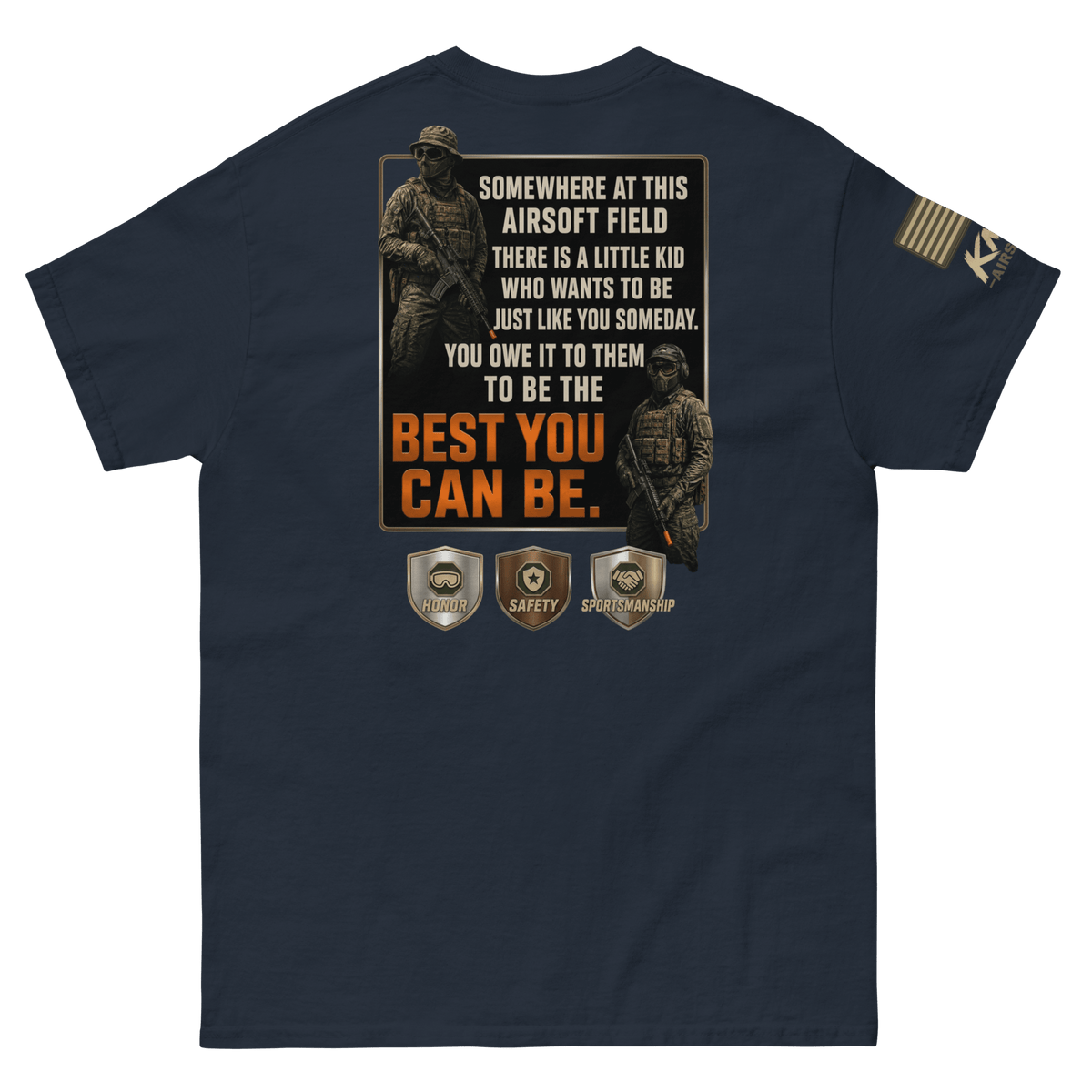 BD tee 2 Navy - Kirik Motorsports