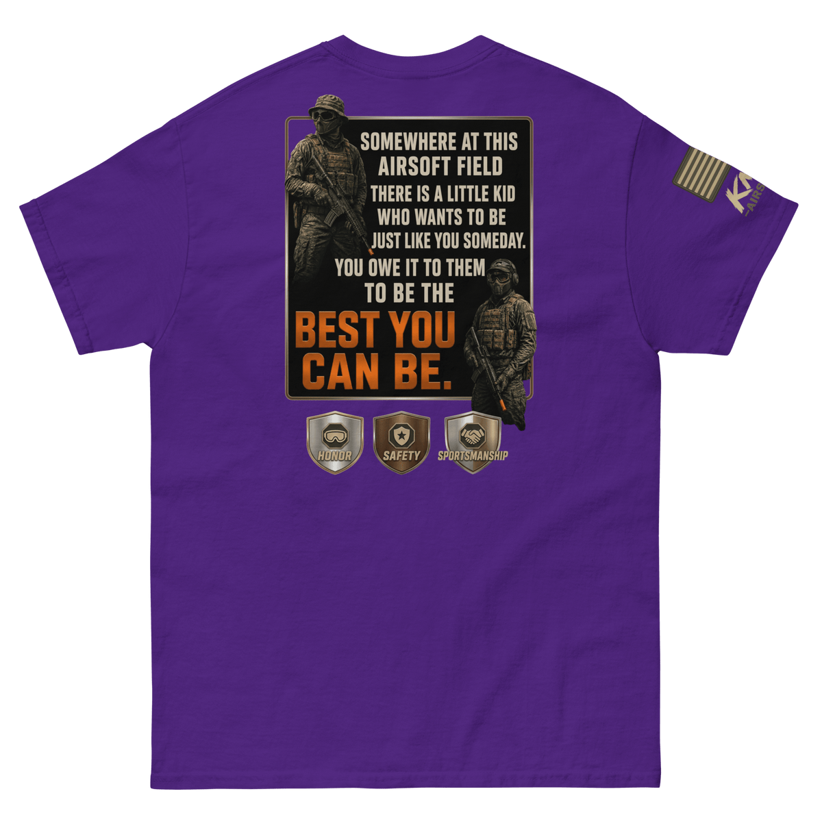 BD tee 2 Purple - Kirik Motorsports