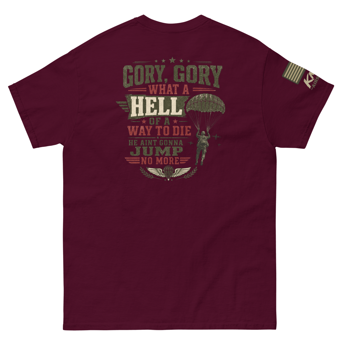 BD tee 5 Maroon - Kirik Motorsports