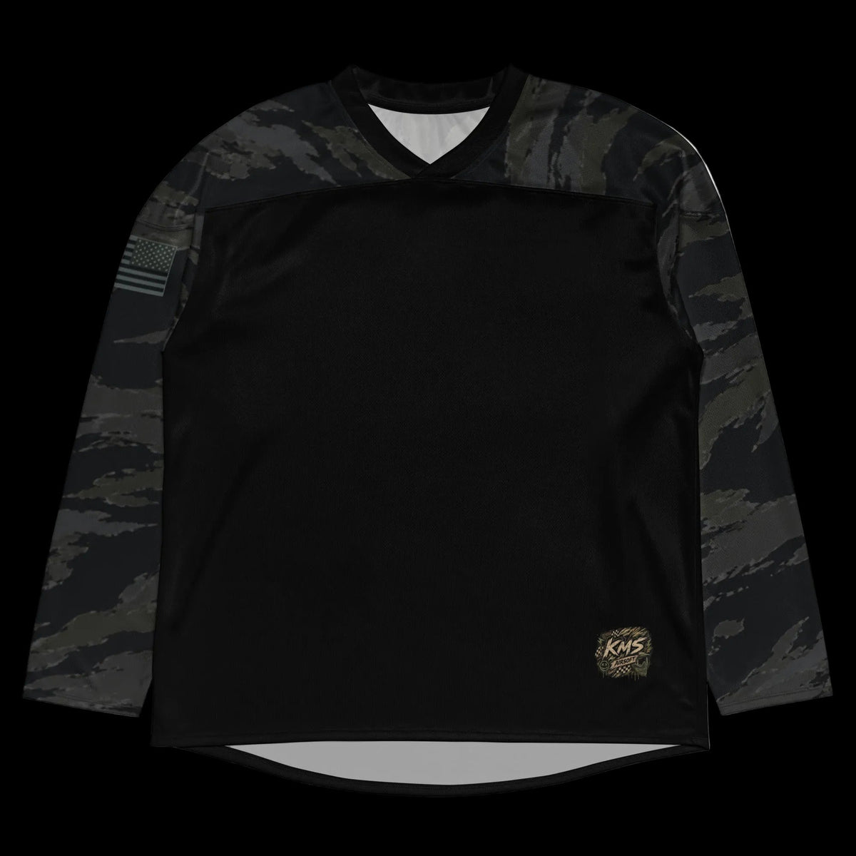 Blank Airsoft Jersey Black Camo - Kirik Motorsports