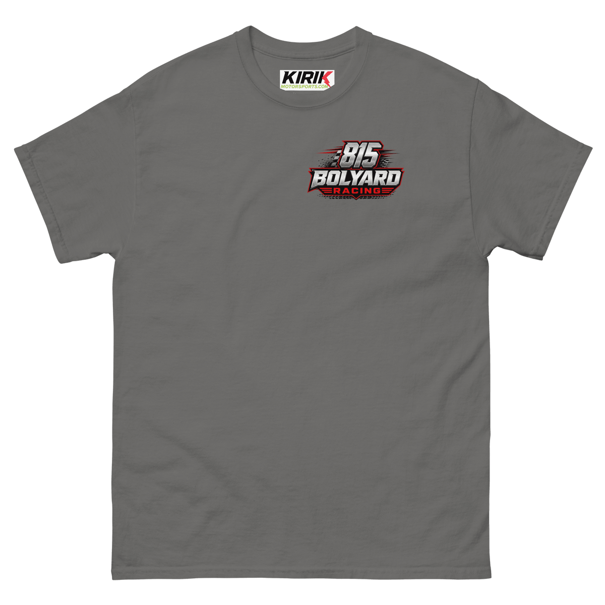 Bolyard Racing tee Charcoal - Kirik Motorsports