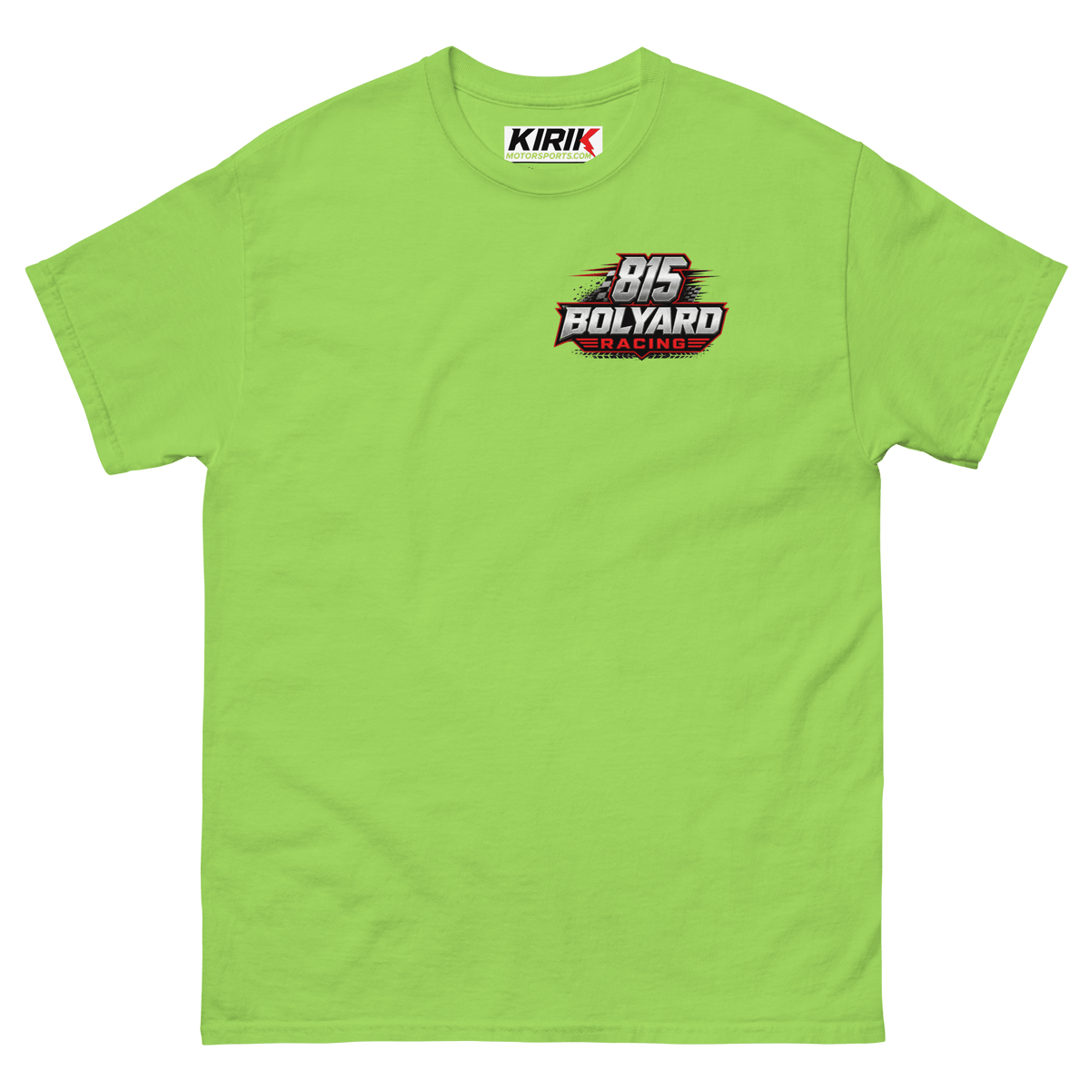 Bolyard Racing tee Lime - Kirik Motorsports