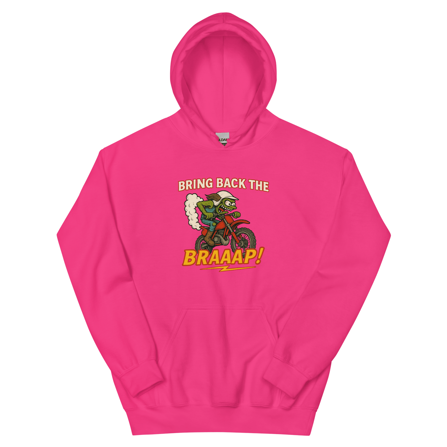 Bring the Braap Hoodie Heliconia - Kirik Motorsports