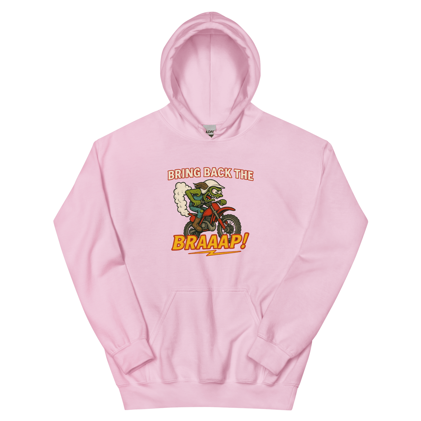 Bring the Braap Hoodie Light Pink - Kirik Motorsports