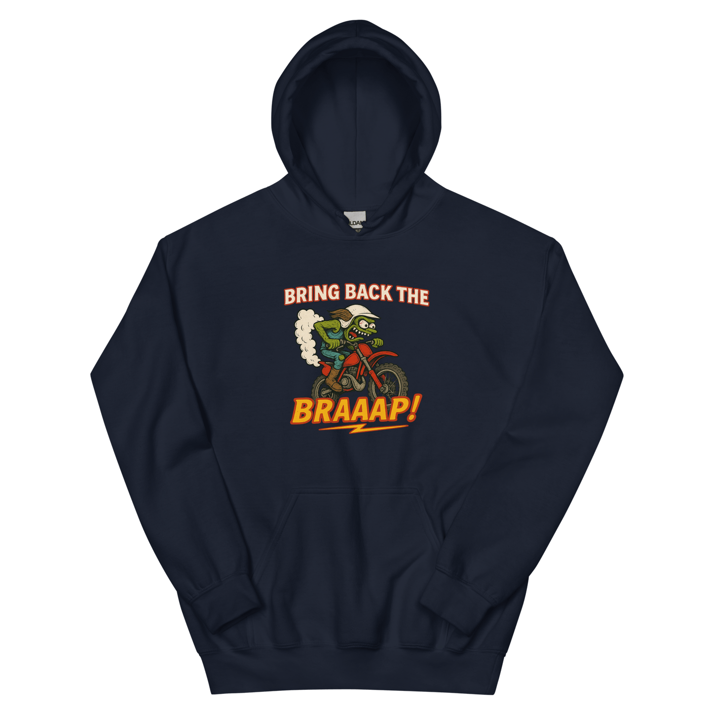 Bring the Braap Hoodie Navy - Kirik Motorsports